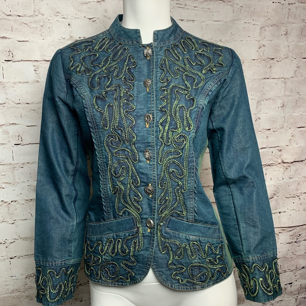 Parsley & Sage Denim Jacket Blazer NEW Small #496